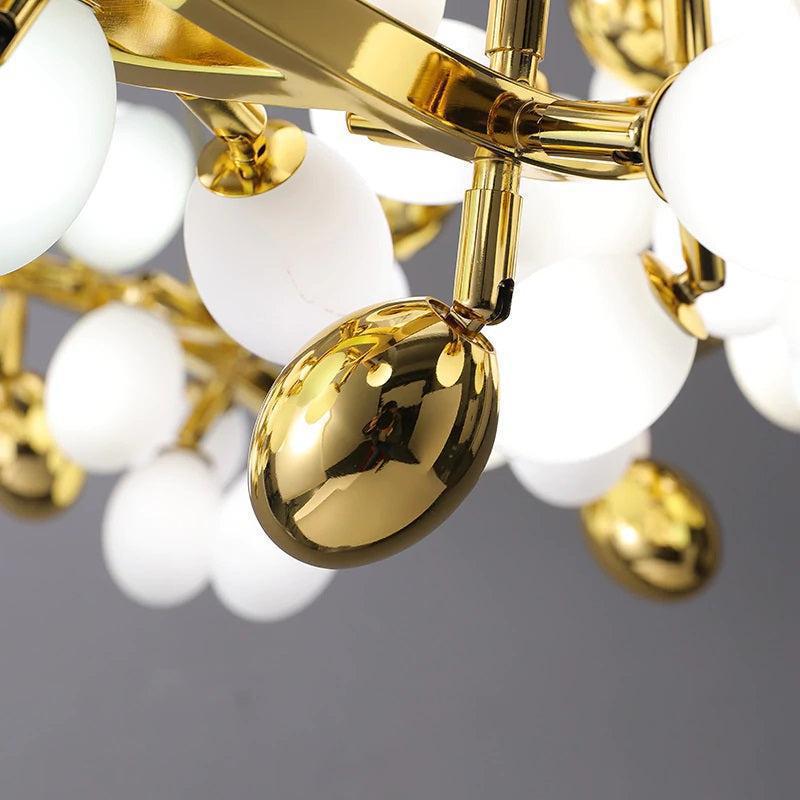 Modern Artistic Linear Grape Chandelier - Brig Lighting
