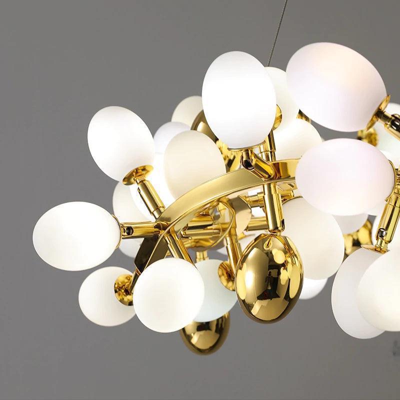 Modern Artistic Linear Grape Chandelier - Brig Lighting
