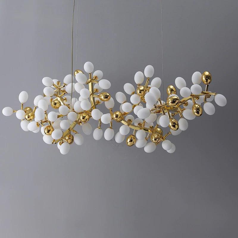 Modern Artistic Linear Grape Chandelier - Brig Lighting