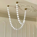 Modern Creative Pearl Necklace Acrylic Chandelier - Brig Lighting