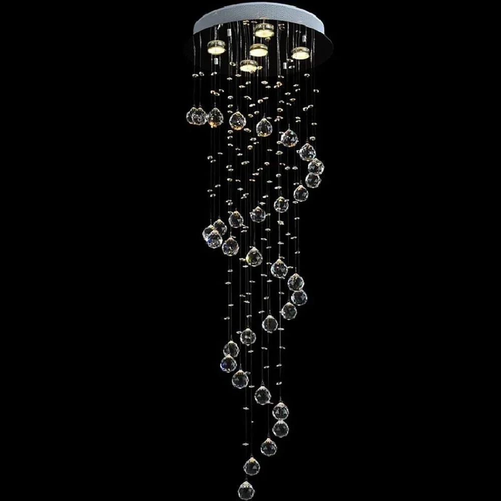 Modern Spherical Crystal Contemporary Chandelier - Cyran Lamps