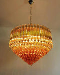 Murana Glass Chandelier – Amber - briglamps