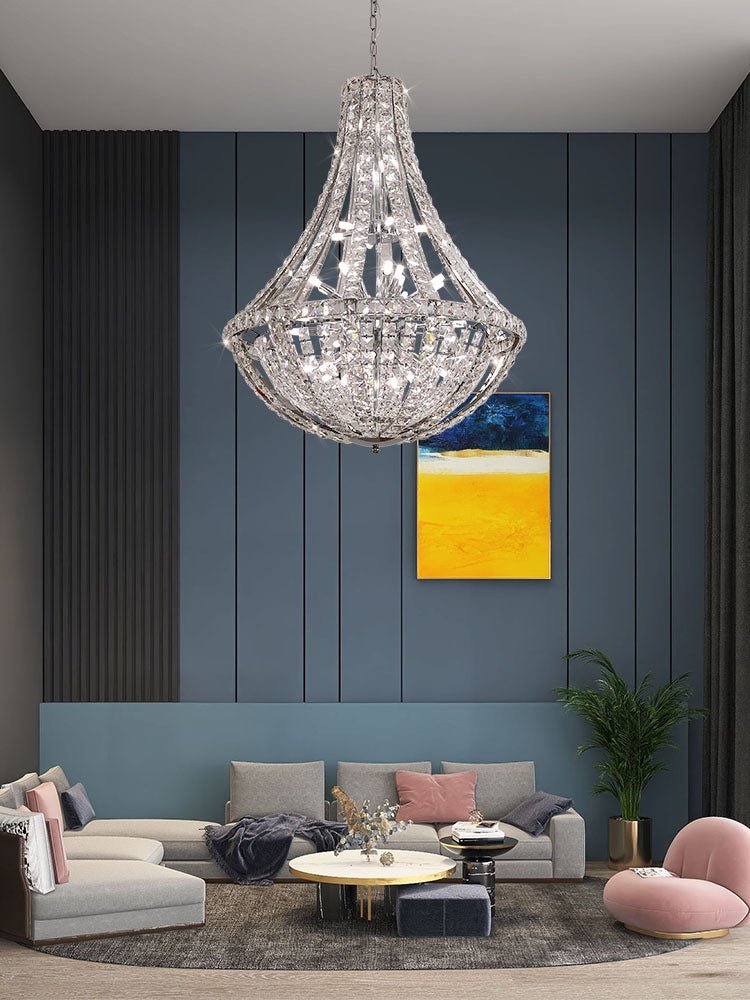 New Extra Large Luxury and Elegant Crystal Chandelier for Living Room/Staircase/Foyer/Villa/Duplex Hall - briglamps