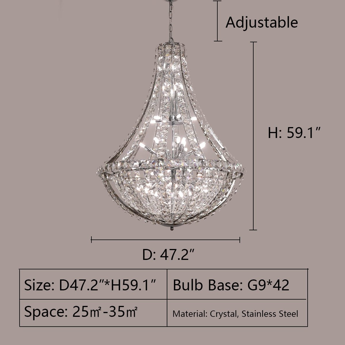 New Extra Large Luxury and Elegant Crystal Chandelier for Living Room/Staircase/Foyer/Villa/Duplex Hall - briglamps