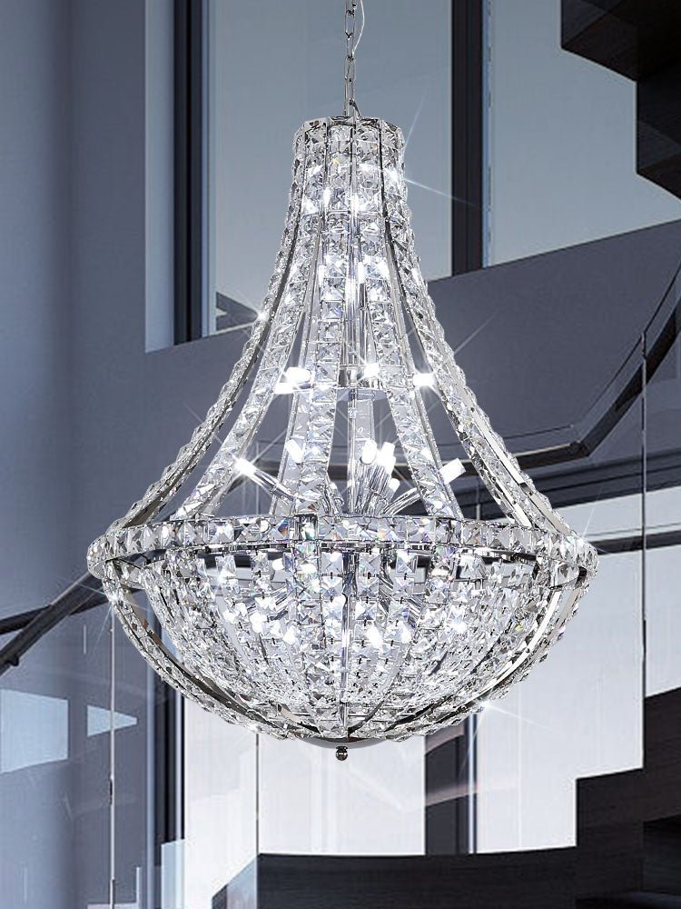 New Extra Large Luxury and Elegant Crystal Chandelier for Living Room/Staircase/Foyer/Villa/Duplex Hall - briglamps