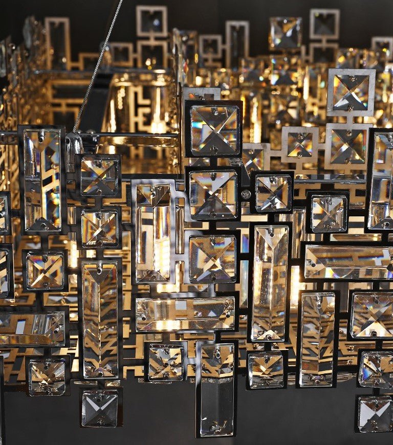 New Italian Style Light Luxury Villa Duplex Designer Luxury Crystal Chandelier for Dining/Living Room/Bedroom - briglamps