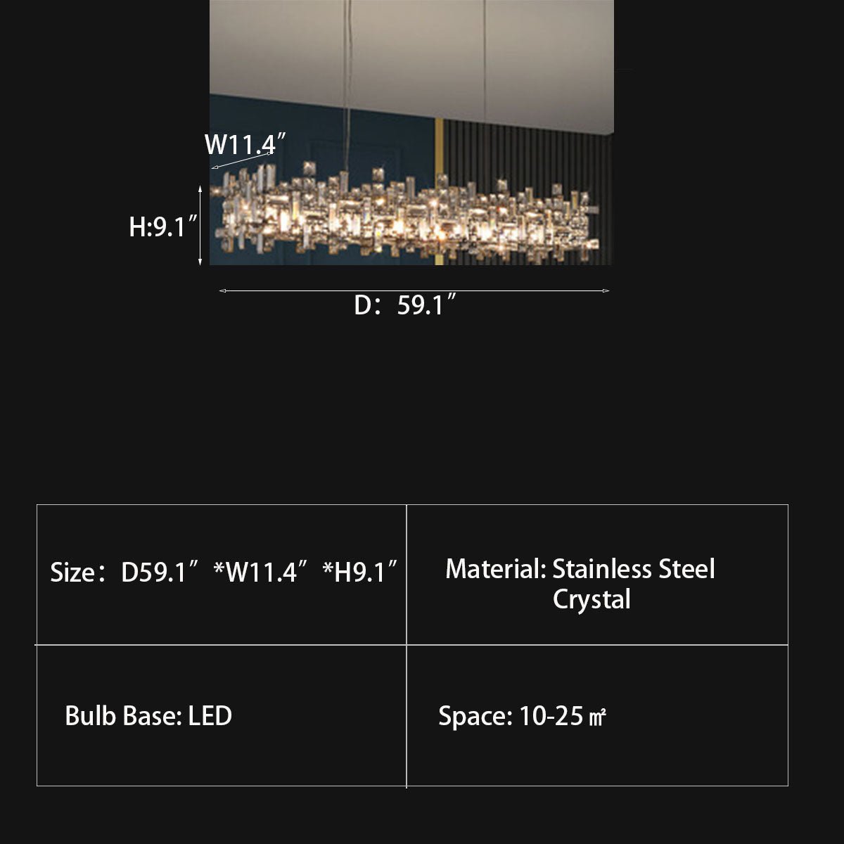 New Italian Style Light Luxury Villa Duplex Designer Luxury Crystal Chandelier for Dining/Living Room/Bedroom - briglamps