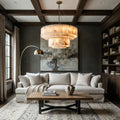 Oakley Layered Marble Chandelier - 31" - briglamps