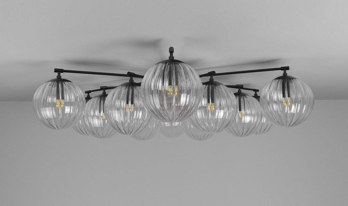 Orion Oval Flush Mount Base Chandelier Ø47.8″ - Brig Lighting