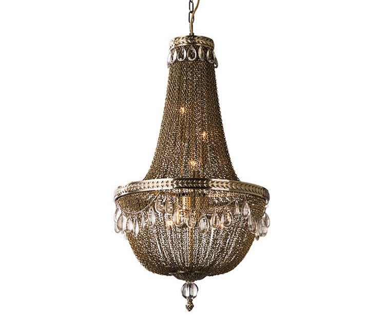 Oversize Modern Metal Art Luxury Crystal Chandelier for Duplex Hall/Staircase/Villa/Foyer - briglamps