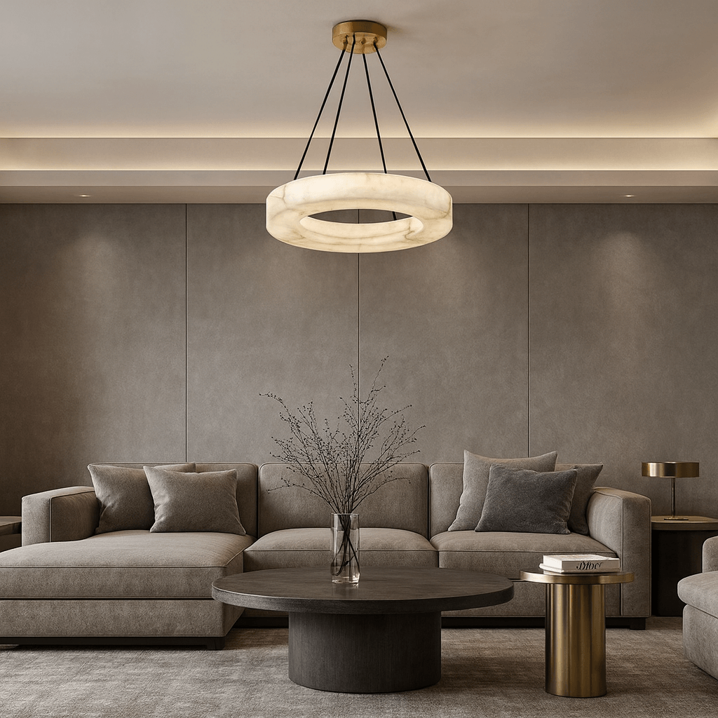 Palmer Marble Chandelier - briglamps