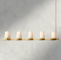 Pauillac Fabric Shade Linear Chandelier 49", 60" - Brig Lighting