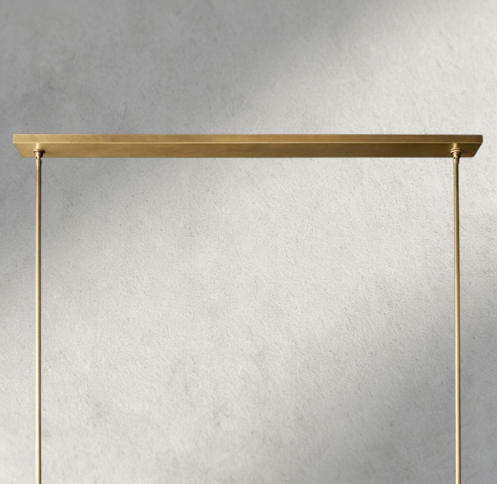 Pauillac Fabric Shade Linear Chandelier 49", 60" - Brig Lighting