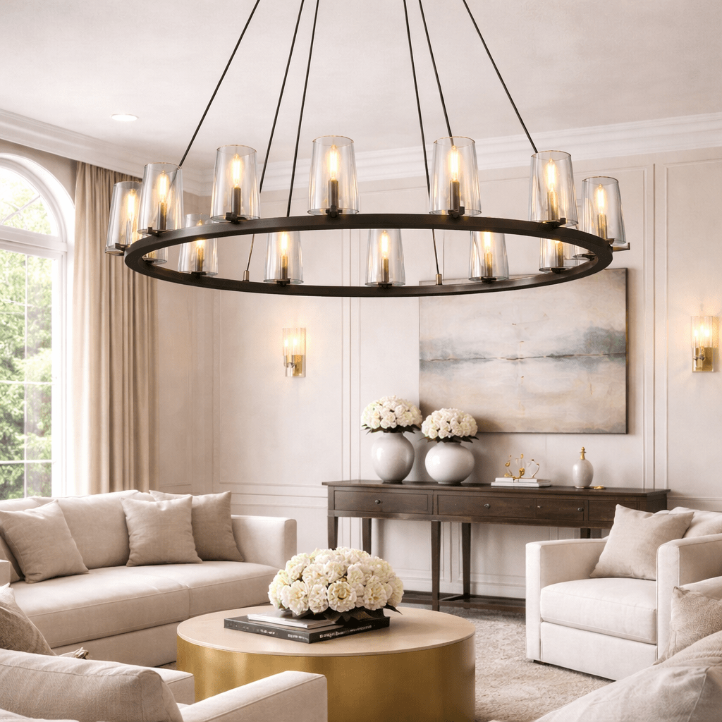 Pauillace Round Chandelier - briglamps
