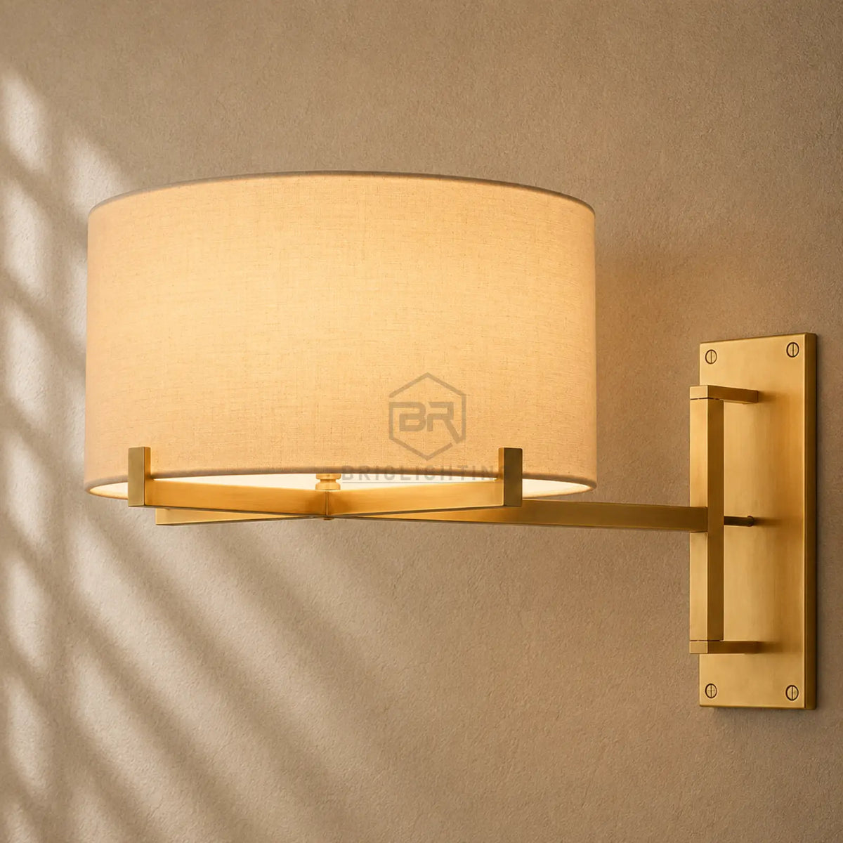 Pauillacia Drum Shade Swing-Arm Sconce