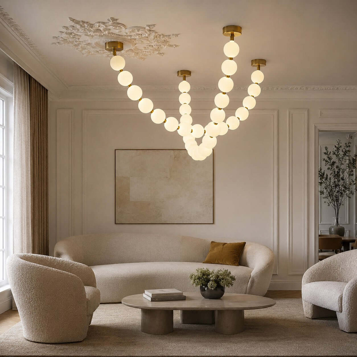 Perlina Necklace Combination Chandelier - briglamps