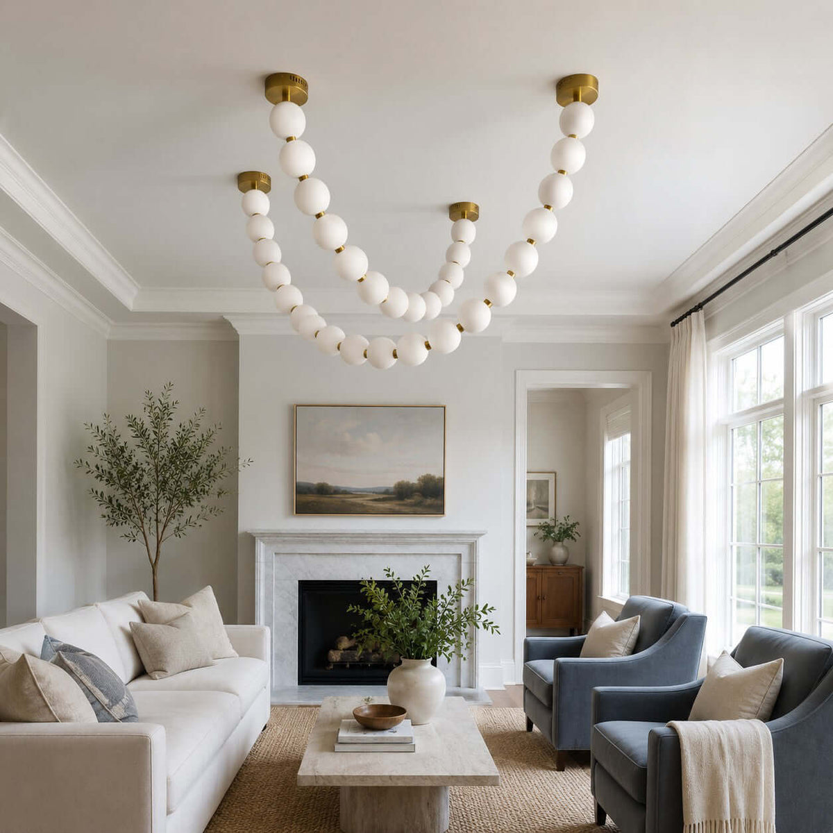 Perlina Necklace Combination Chandelier - briglamps