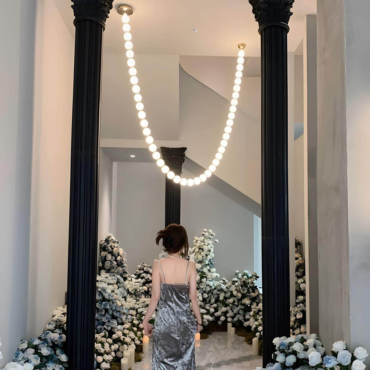Perlina Necklace Combination Chandelier - briglamps