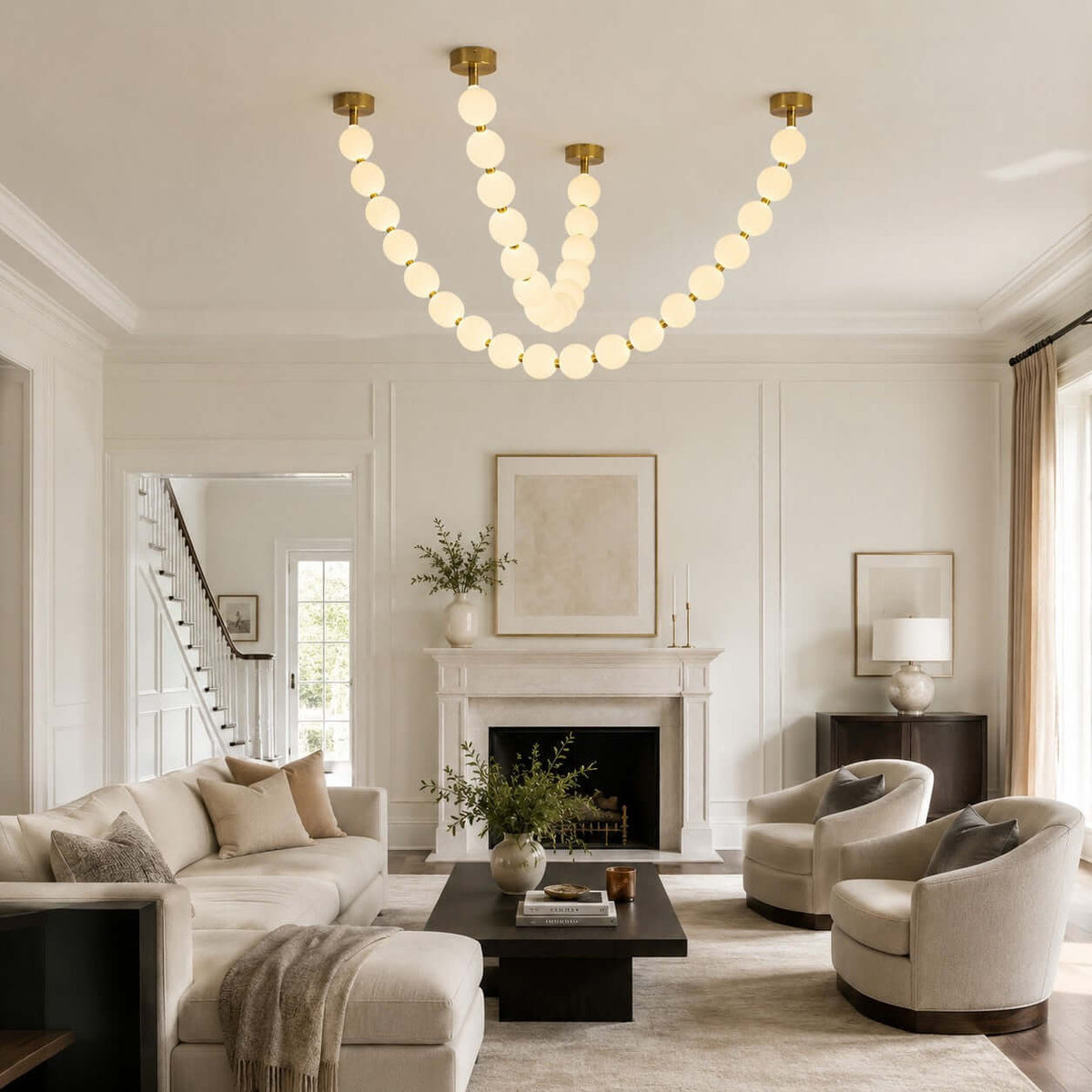 Perlina Necklace Combination Chandelier - briglamps