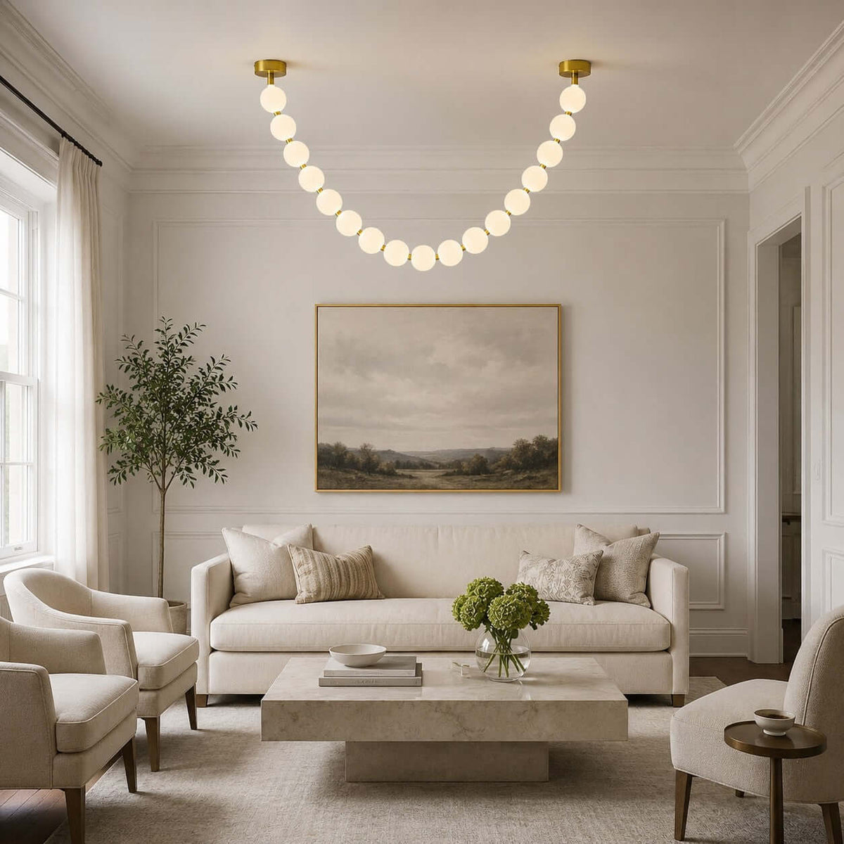 Perlina Necklace Combination Chandelier - briglamps