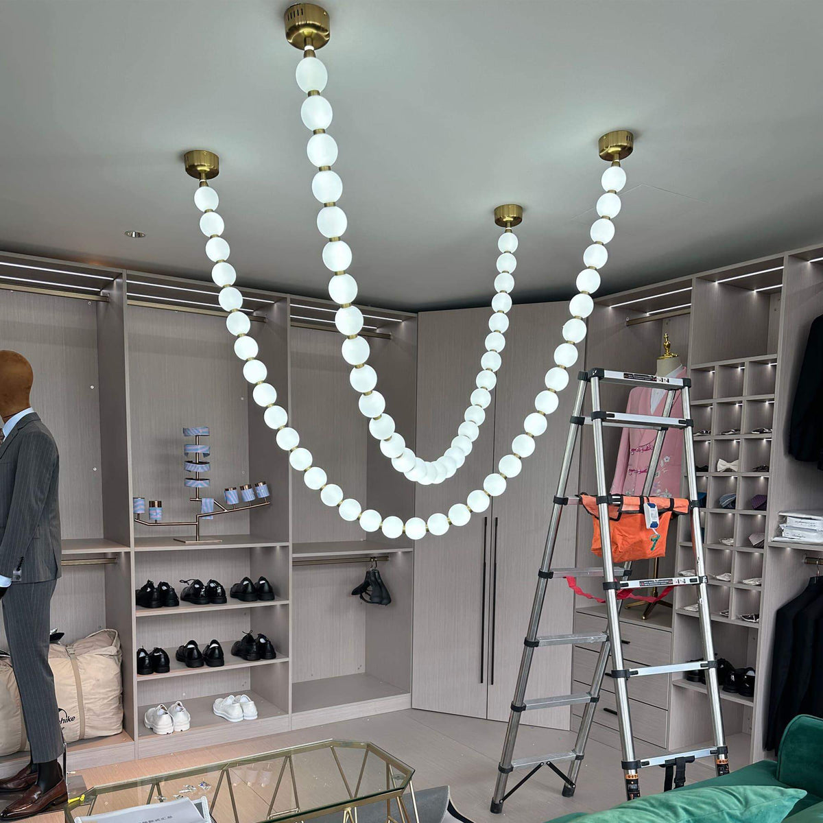 Perlina Necklace Combination Chandelier - briglamps