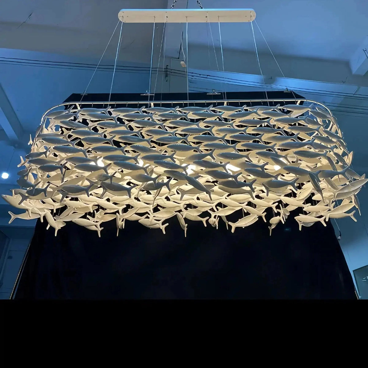 Porcelain Fish Shaped Dining Table Chandelier - Brig Lighting