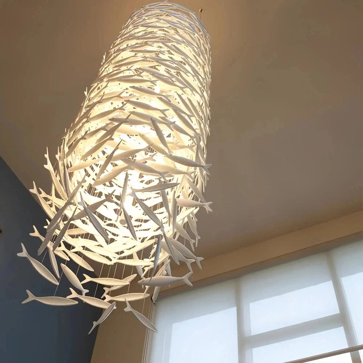 Porcelain Fish Shaped Dining Table Chandelier - Brig Lighting