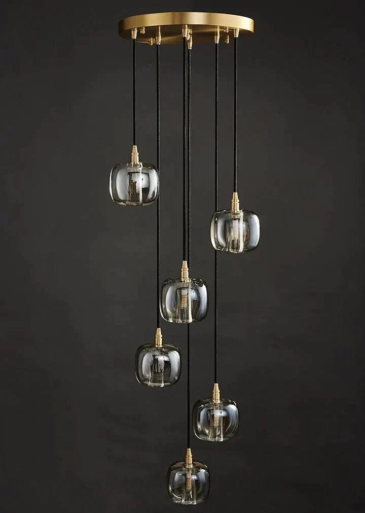 Post - modern Extra - long Pendant Light Fixtures for Staircase/High - ceiling Space/Foyer - briglamps