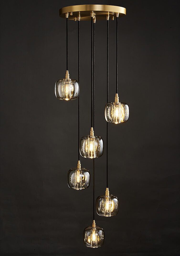 Post - modern Extra - long Pendant Light Fixtures for Staircase/High - ceiling Space/Foyer - briglamps