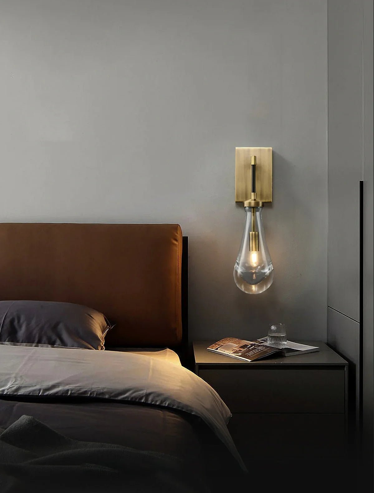 Raindrop Crystal Wall Sconce - briglamps