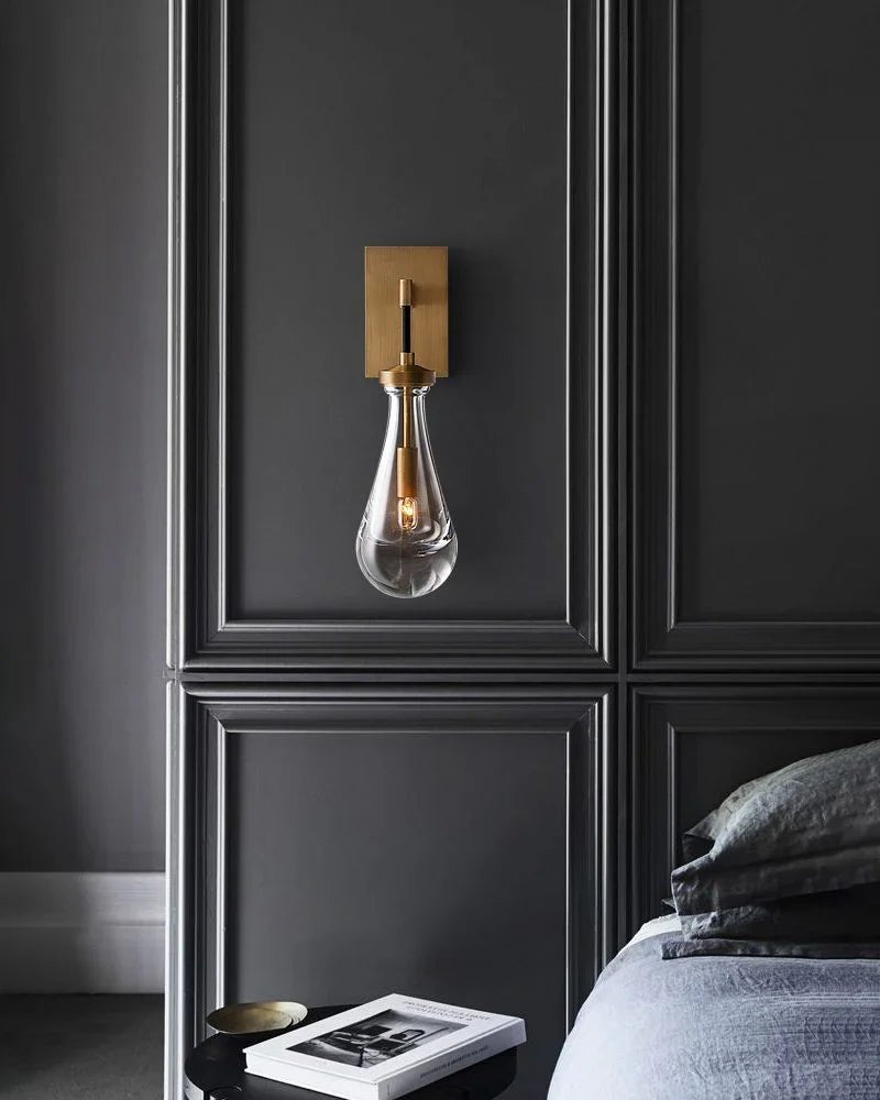 Raindrop Crystal Wall Sconce - briglamps