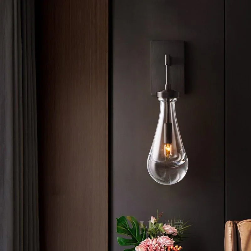 Raindrop Crystal Wall Sconce - briglamps