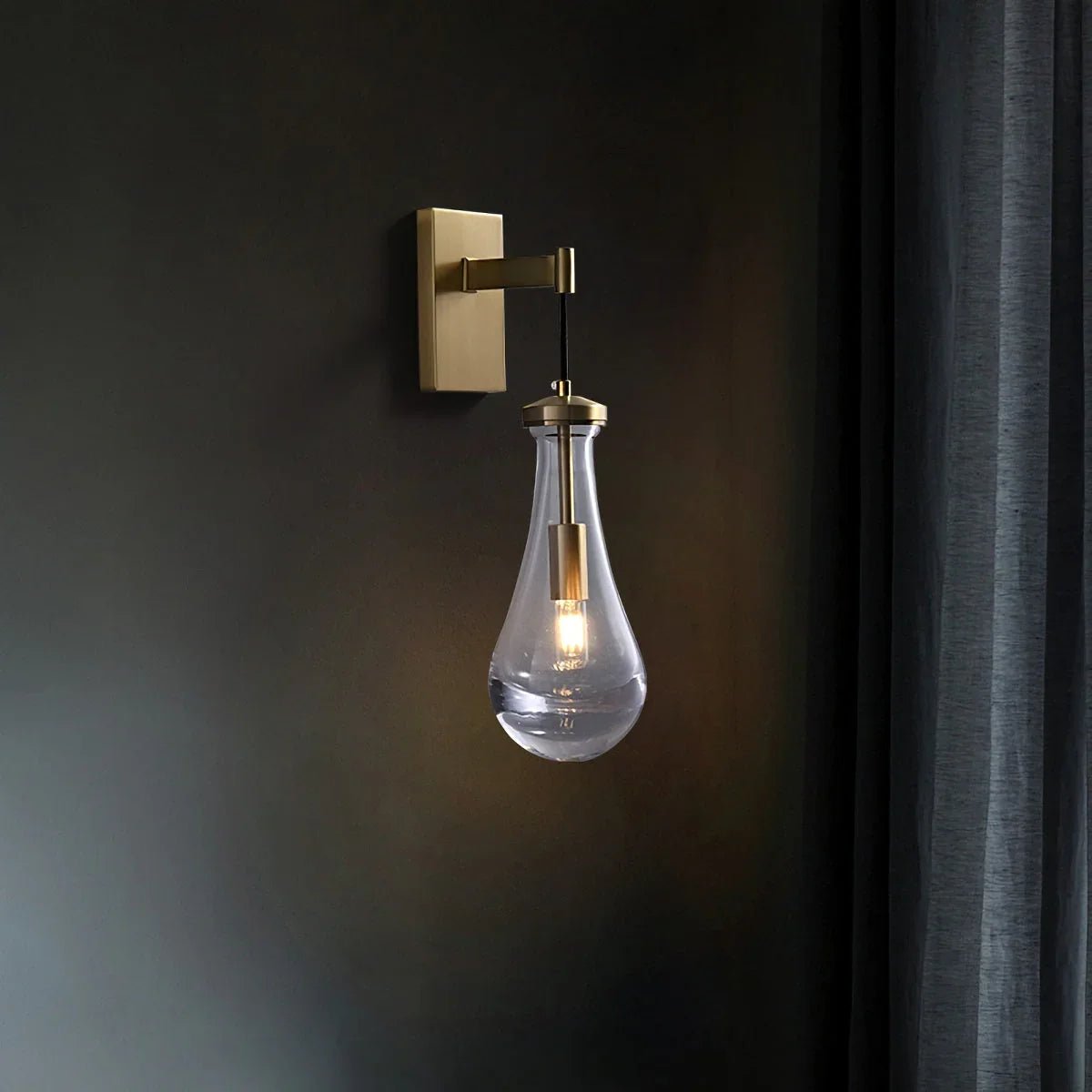 Raindrop Crystal Wall Sconce - briglamps