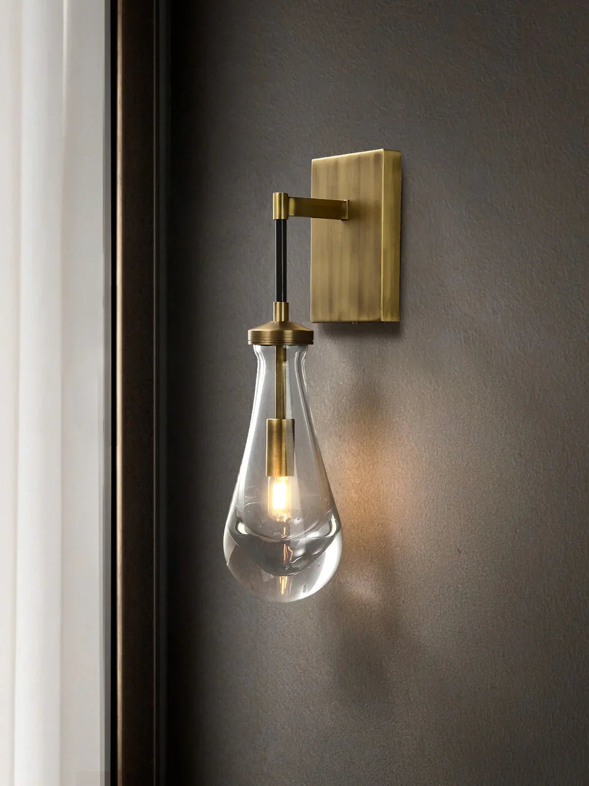 Raindrop Crystal Wall Sconce - briglamps