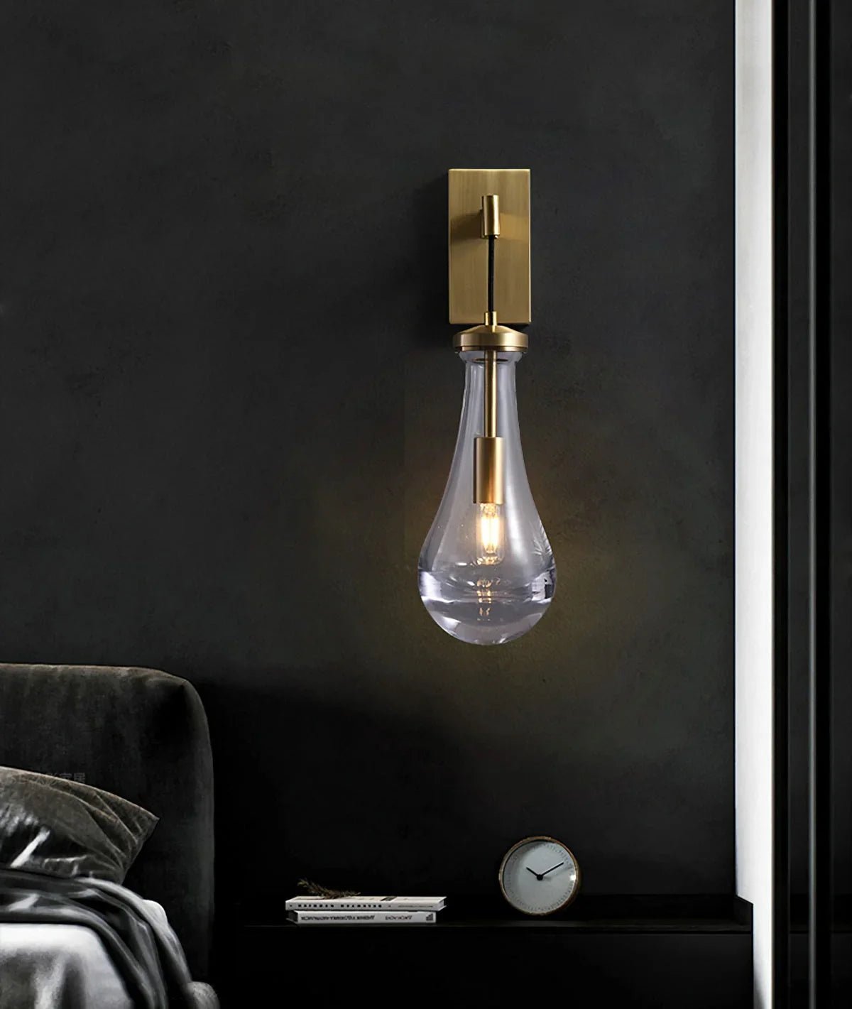 Raindrop Crystal Wall Sconce - briglamps