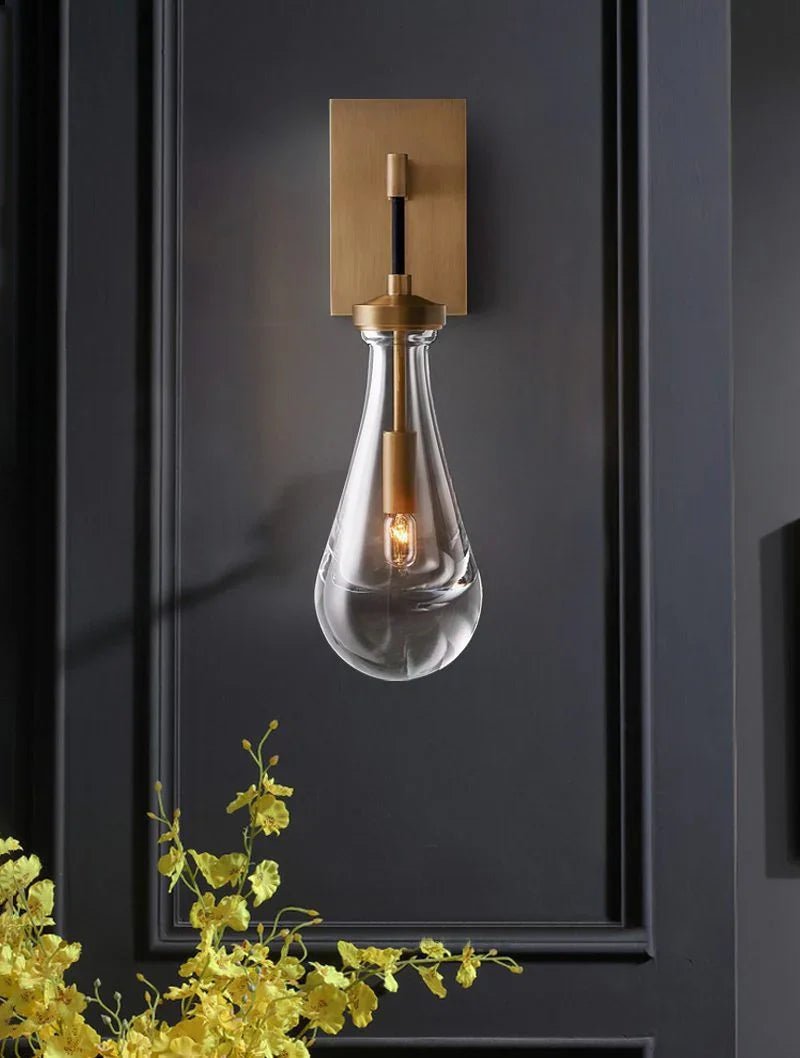 Raindrop Crystal Wall Sconce - briglamps
