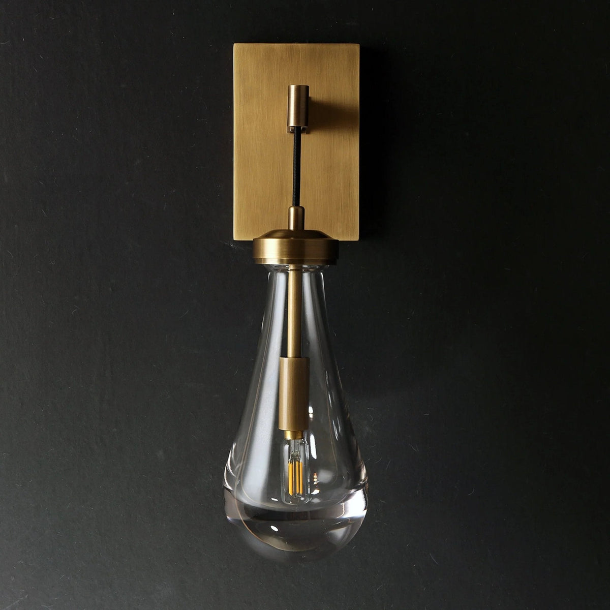 Raindrop Crystal Wall Sconce - briglamps