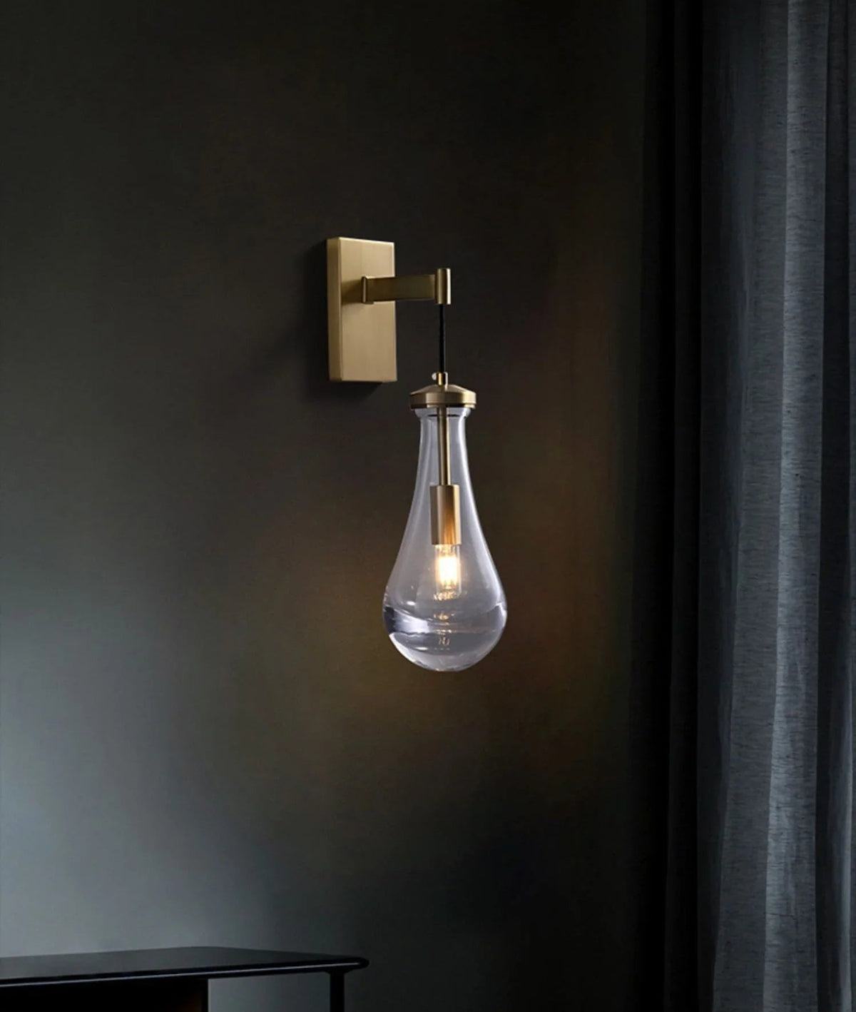 Raindrop Crystal Wall Sconce - briglamps
