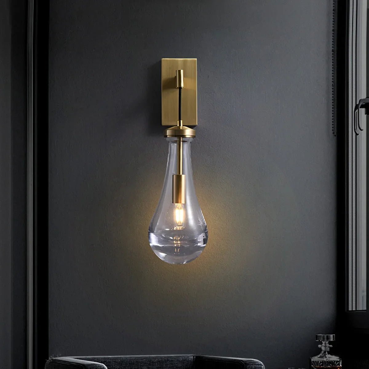 Raindrop Crystal Wall Sconce - briglamps