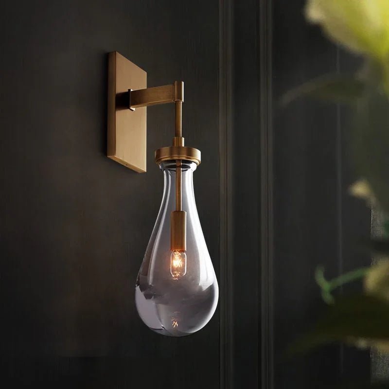 Raindrop Crystal Wall Sconce - briglamps
