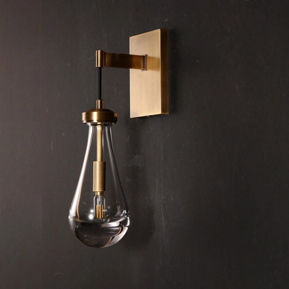 Raindrop Crystal Wall Sconce - briglamps