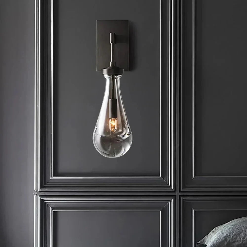 Raindrop Crystal Wall Sconce - briglamps