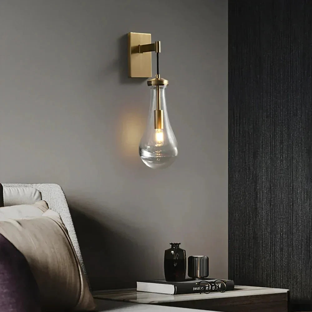 Raindrop Crystal Wall Sconce - briglamps