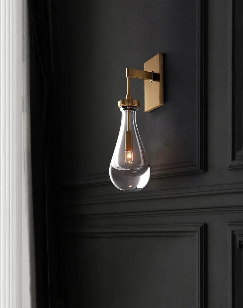 Raindrop Crystal Wall Sconce - briglamps