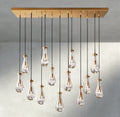 Raindrop Rectangular Chandelier 54", 72" - briglamps