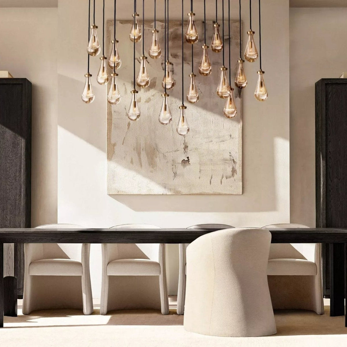 Raindrop Rectangular Chandelier 54", 72" - briglamps