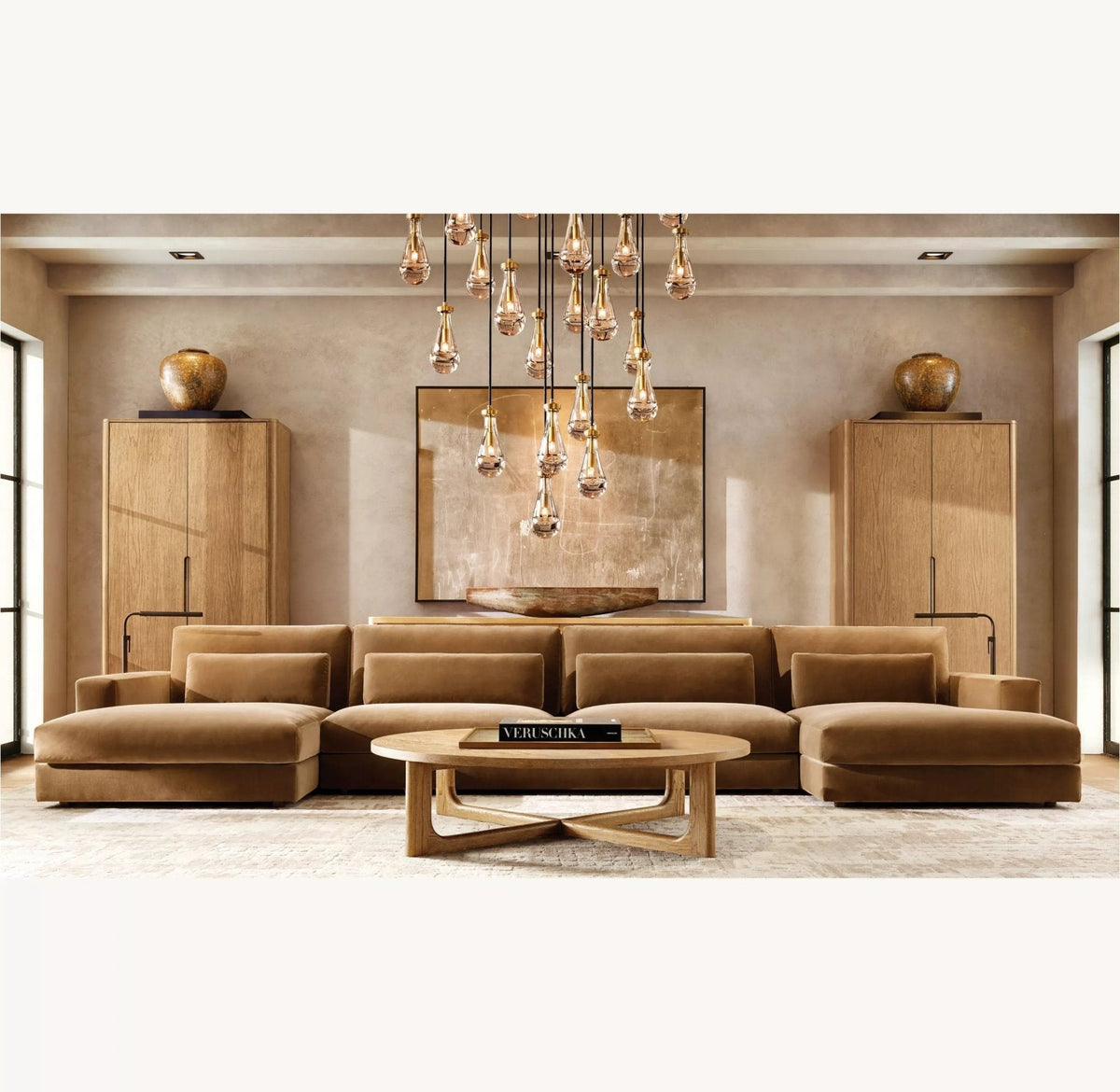 Raindrop Round Chandelier 18", 36", 47", 60" - briglamps