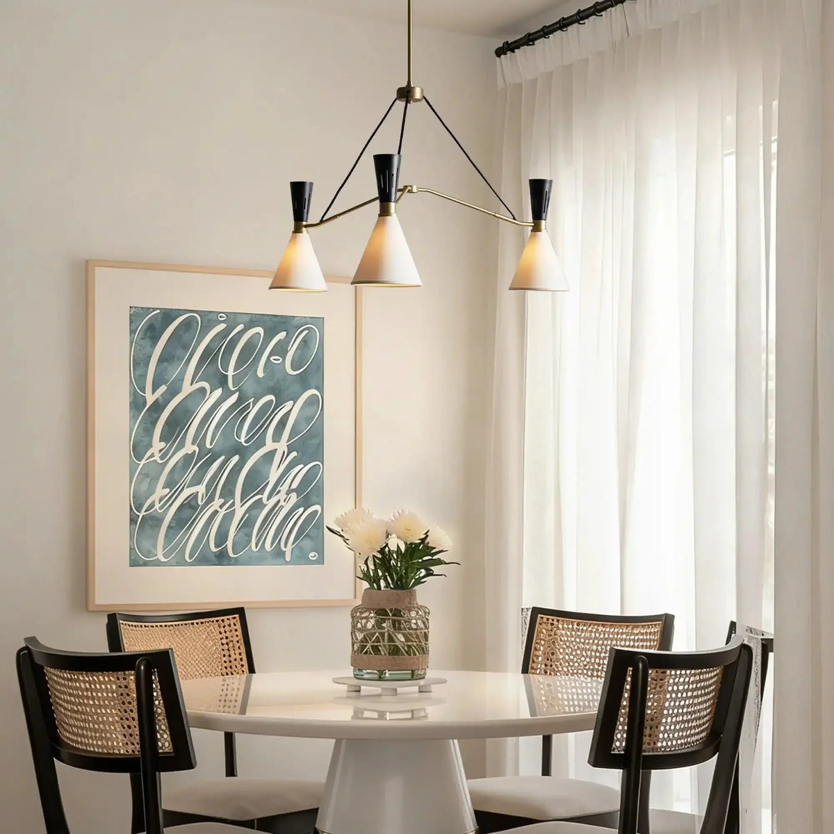 Ramsey 3 - Light Round Chandelier - briglamps