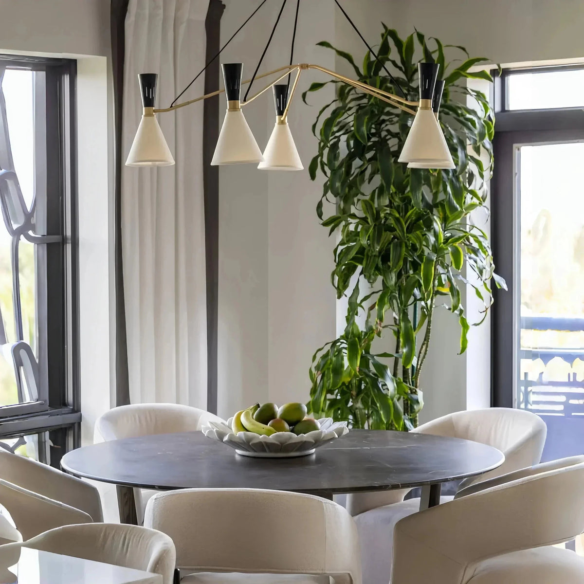 Ramsey 6-Light Linear Chandelier - Brig Lighting
