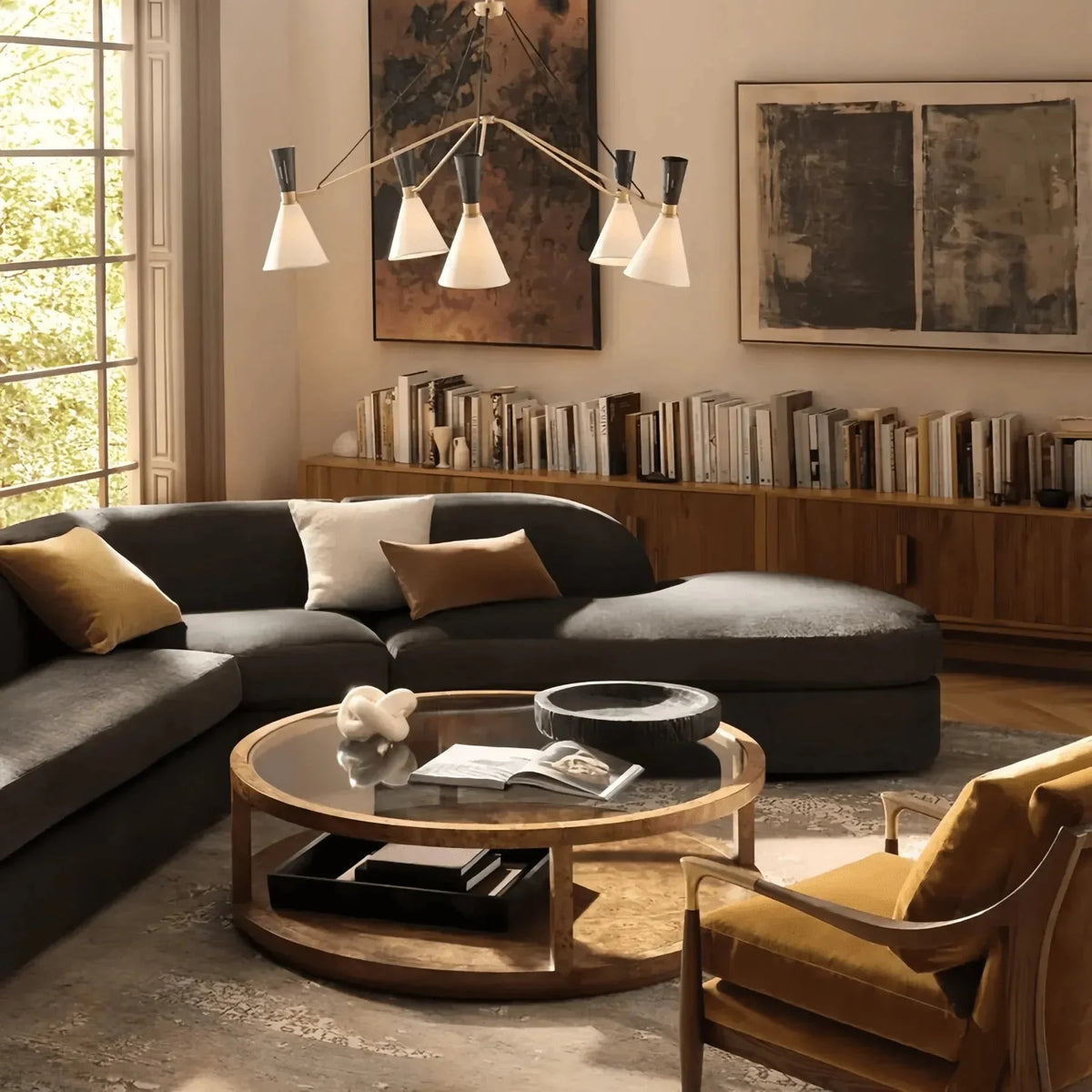 Ramsey 6-Light Linear Chandelier - Brig Lighting